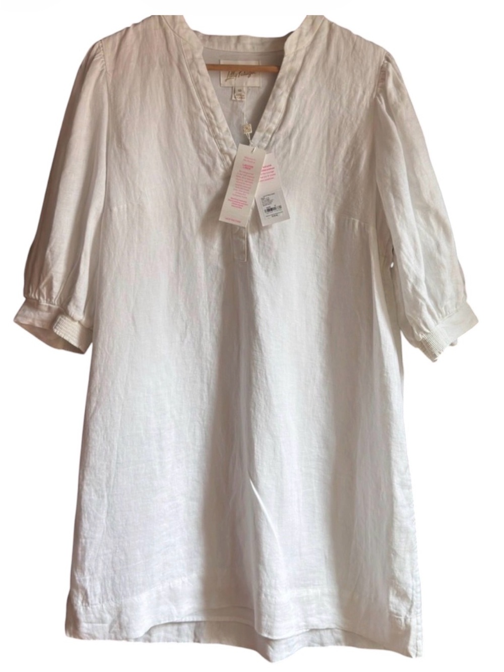 Lilly Pulitzer Maleigh Linen Resort White Dress Size 10 New with Tags